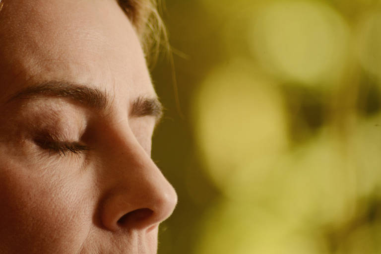 A atriz Maitê Proença no hotel Emiliano, em São Paulo, durante entrevista para a coluna Mônica Bergamo, em janeiro de 2018. 