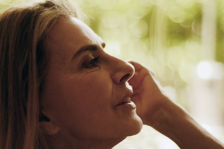 A atriz Maitê Proença no hotel Emiliano, em São Paulo, durante entrevista para a coluna Mônica Bergamo, em janeiro de 2018. 