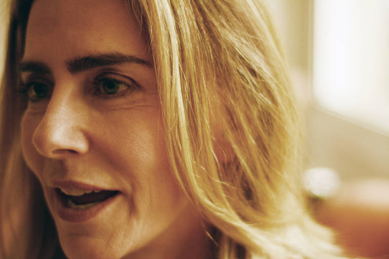 A atriz Maitê Proença no hotel Emiliano, em São Paulo, durante entrevista para a coluna Mônica Bergamo, em janeiro de 2018. 