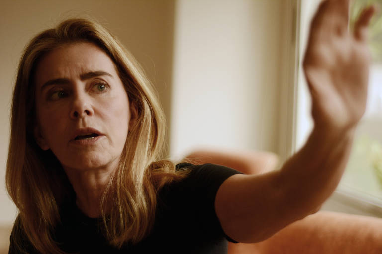 A atriz Maitê Proença no hotel Emiliano, em São Paulo, durante entrevista para a coluna Mônica Bergamo, em janeiro de 2018. 