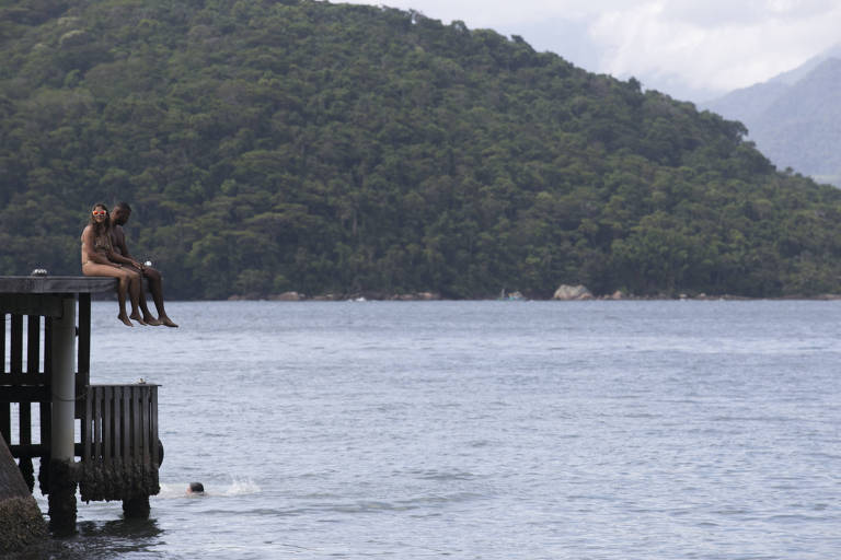 Píer na praia da Camiranga, na Ilha Grande (RJ)