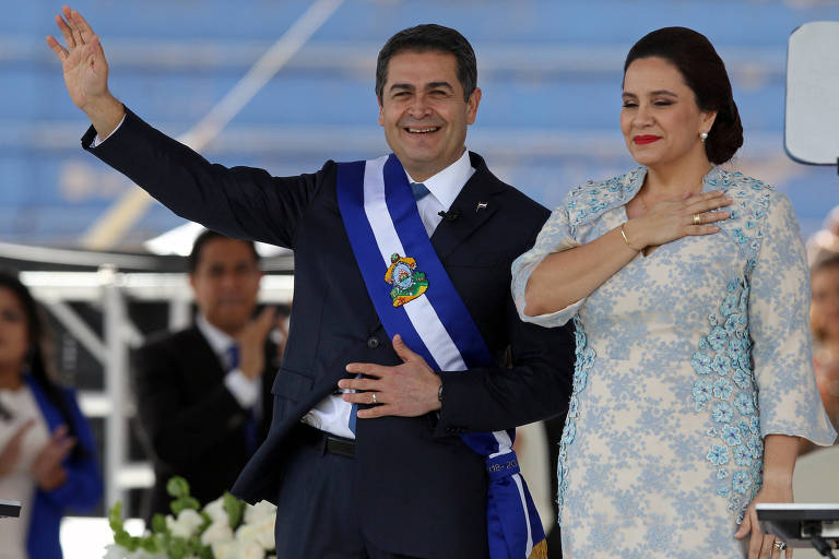 A posse de Juan Orlando Hernández em Honduras em 2018
