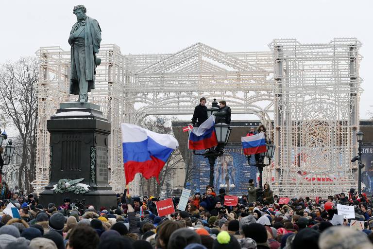 Protestos contra eleições na Rússia 