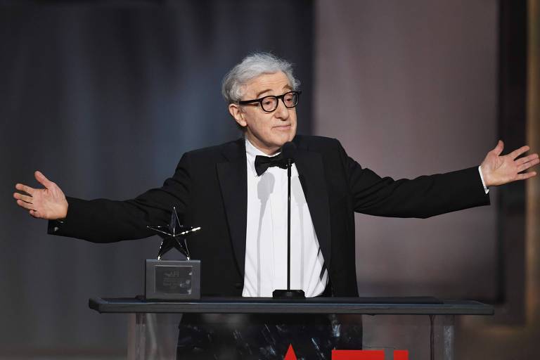O diretor Woody Allen em cerimônia em Los Angeles, em junho de 2017