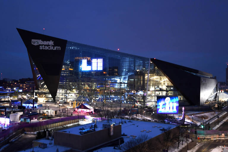 U.S. Bank Stadium, palco da final do Super Bowl entre Philadelphia Eagles e New England Patriots