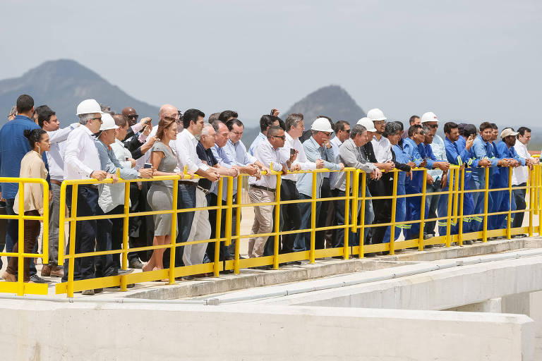 O presidente Michel Temer participa de cerimônia de inauguração da 2ª Estação de Bombeamento do Eixo Norte do Projeto de Integração do Rio São Francisco, em Cabrobó (PE)