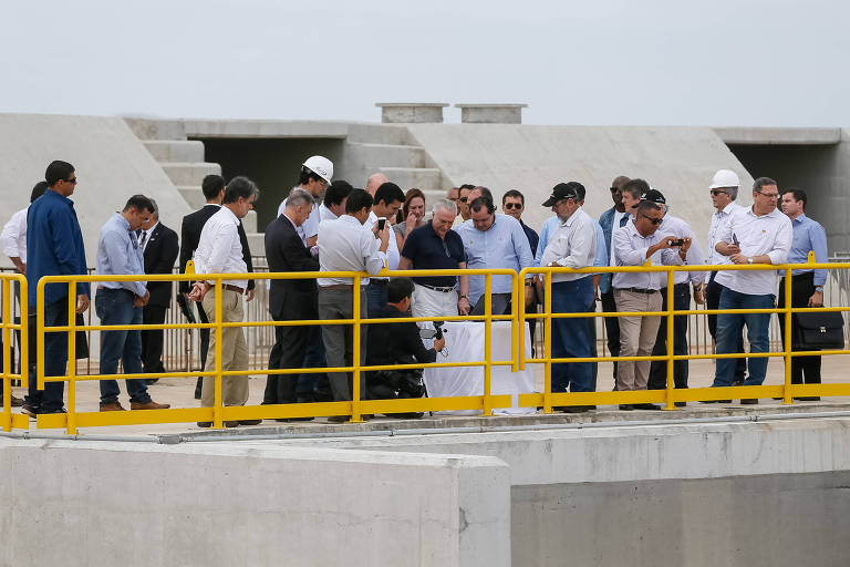 O presidente Michel Temer participa de cerimônia de inauguração da 2ª Estação de Bombeamento do Eixo Norte do Projeto de Integração do Rio São Francisco, em Cabrobó (PE)