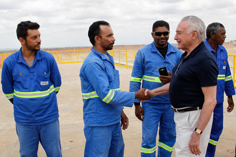 O presidente Michel Temer participa de cerimônia de inauguração da 2ª Estação de Bombeamento do Eixo Norte do Projeto de Integração do Rio São Francisco, em Cabrobó (PE)