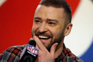 Super Bowl half time entertainer Justin Timberlake speaks about his upcoming performance in Minneapolis