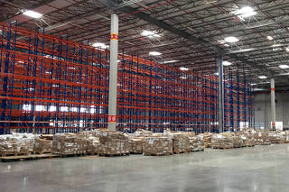 A general view of Logistics operator Luft warehouse which will be used by Amazon.com Inc in Cajamar II