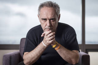 Retrato do chef Ferran Adrià para entrevista à Folha