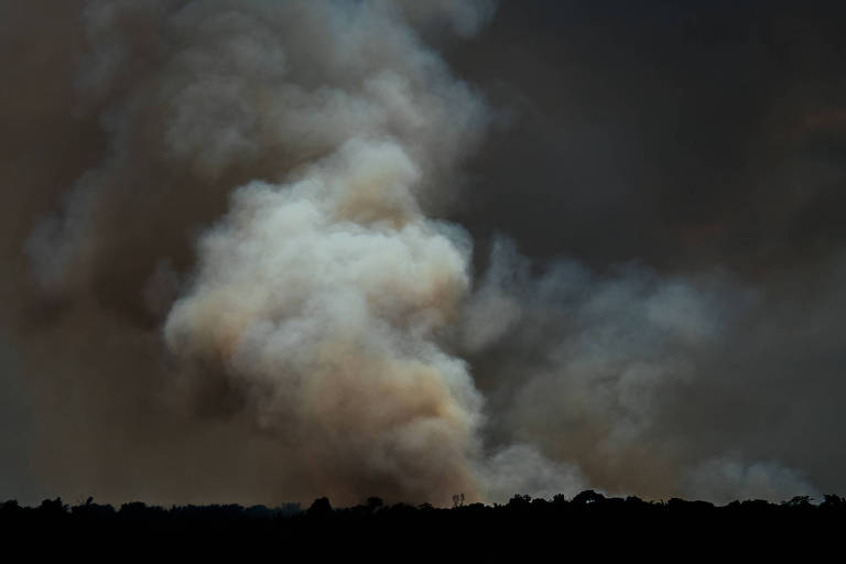 Fumaça de queimada na Amazônia em 2015