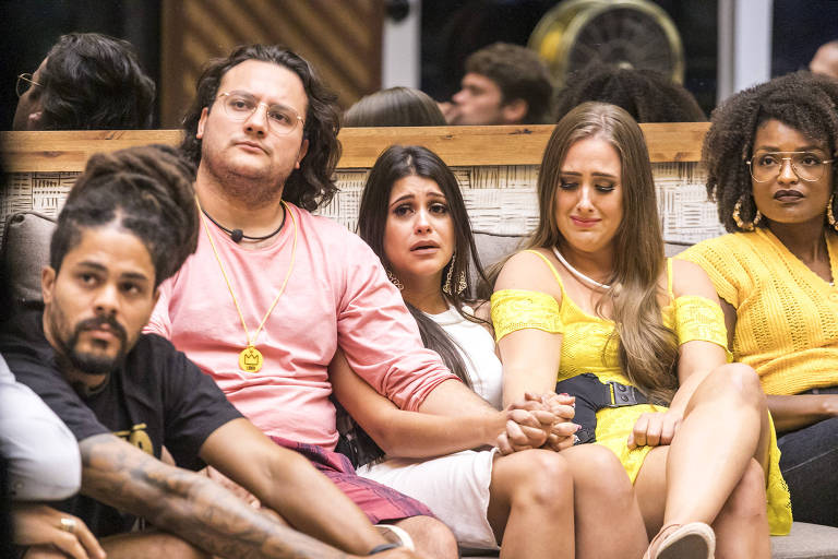 Viegas, Diego, Ana Paula, Patrícia e Nayara no 'BBB 18'