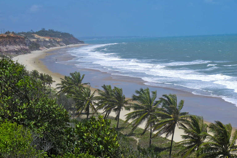 Praia de Timbau do Sul, no Rio Grande do Norte, onde ocorreu o crime