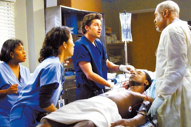 Cena do episódio final da segunda temporada da série "Grey's Anatomy".
 