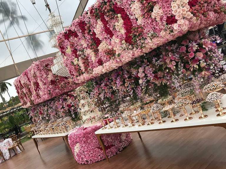 Decoração do casamento de Whindersson Nunes com Luísa Sonza