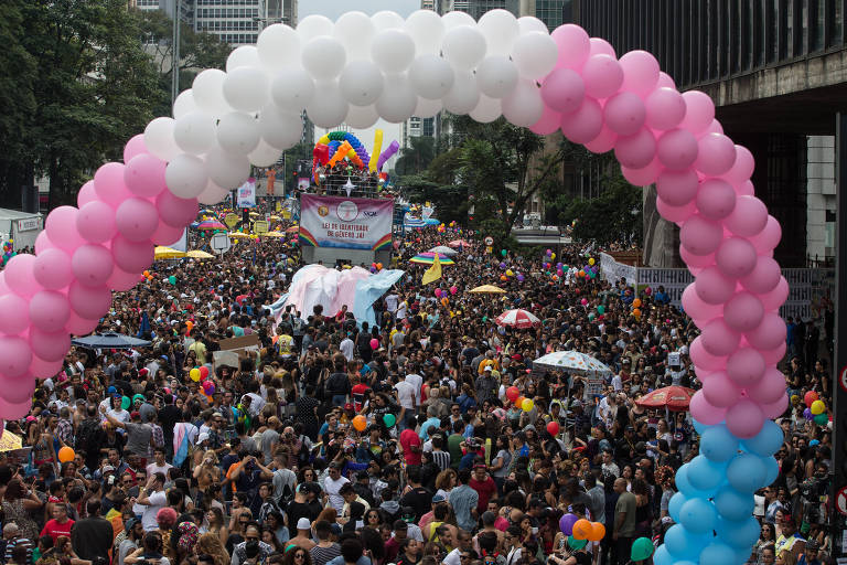 A Parada do Orgulho LGBT de São Paulo em 2016