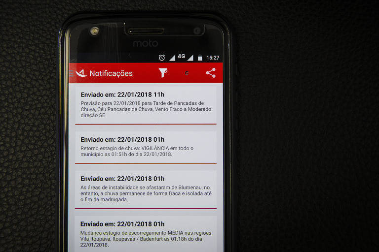Alertablu, o aplicativo que avisa sobre enchentes e alagamentos da Prefeitura de Blumenau