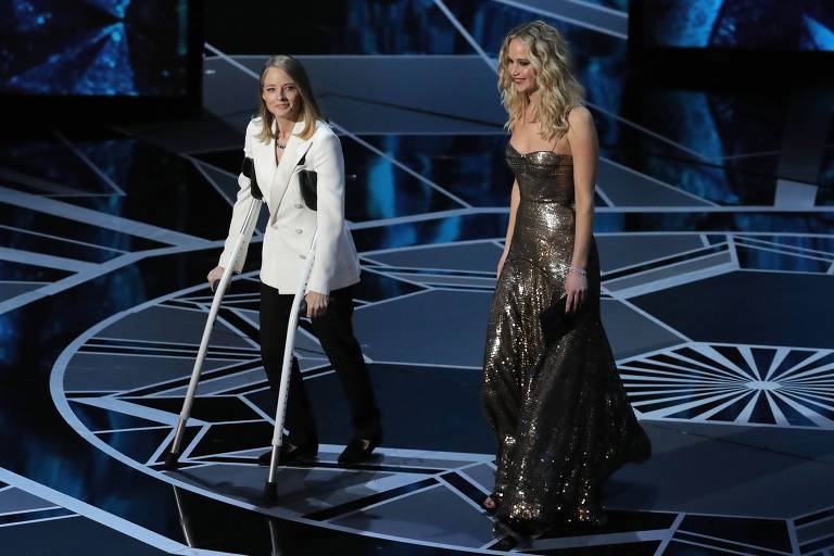 Jodie Foster ( esq.) e Jennifer Lawrence