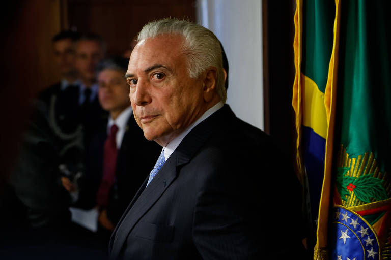O presidente Michel Temer, encara a câmera durante reunião com governadores em Brasília, no último dia 1º 