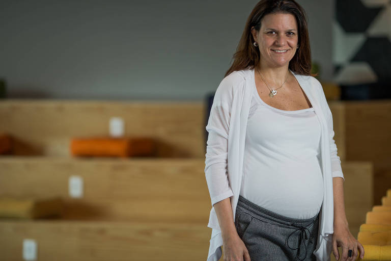 A gerente executiva de Recursos Humanos Ana Carolina Ranzani (41), que foi contratada grávida pela Sanofi
