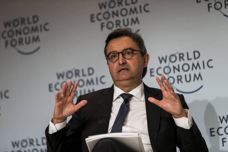 Gianfranco Casati durante o Fórum Econômico Mundial, em São Paulo