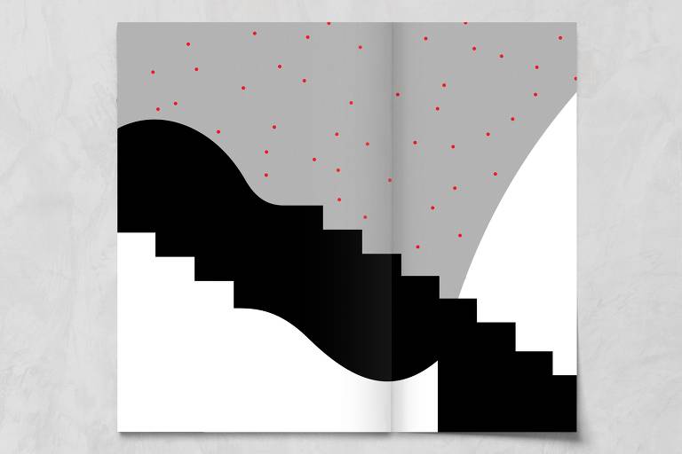 Detalhe do projeto gráfico de Gustavo Piqueira para ‘Na Outra Margem, o Leviatã’ (Lote 42), conjunto de narrativas curtas de Christiano Aguiar