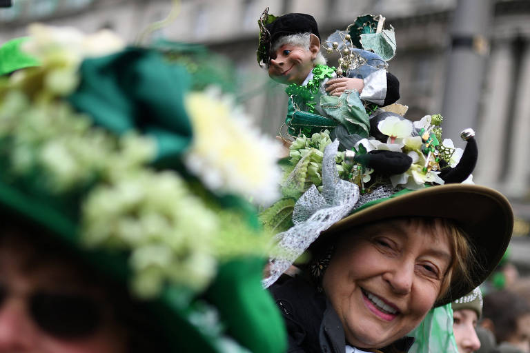 Dia De São Patrício 13 04 2019 Patricks Day Fotografia Folha De