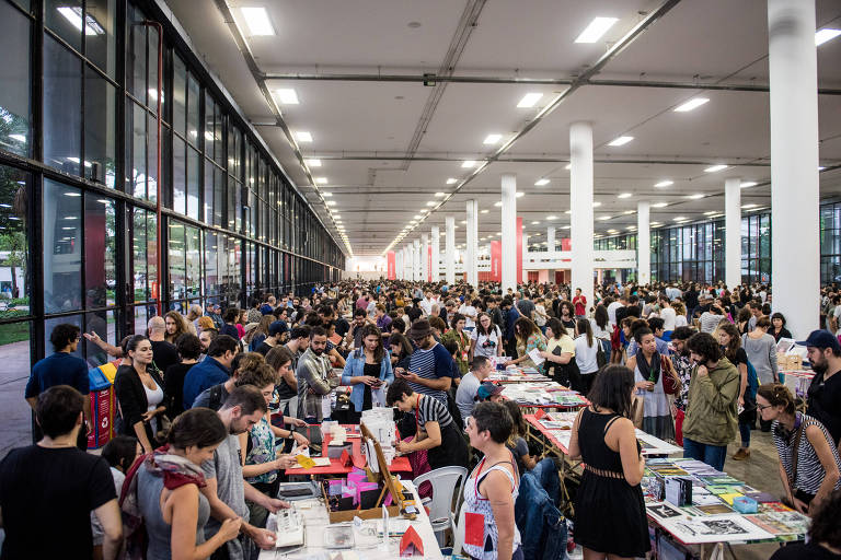 Quinta edição da Feira Plana, em 2017, que recebeu cerca de 18 mil pessoas na Bienal do Ibirapuera