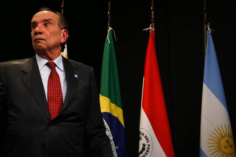 Aloysio Nunes , ministro das Relações Exteriores do Brasil, em reunião de chanceleres do Mercosul
