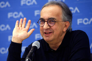 FILE PHOTO: FCA's Marchionne speaks at the North American International Auto Show in Detroit