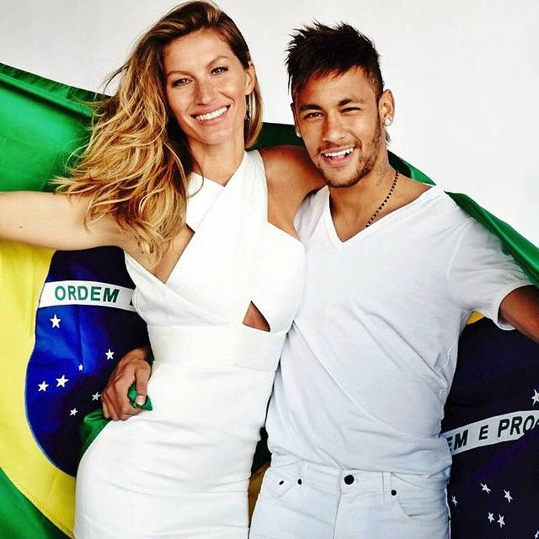 Gisele Bündchen com Neymar