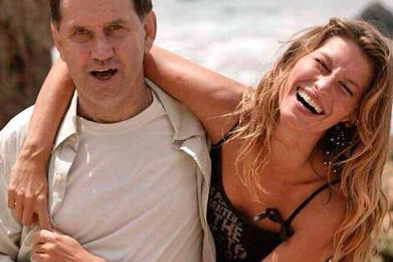 Gisele Bündchen com o pai Valdir Bündchen