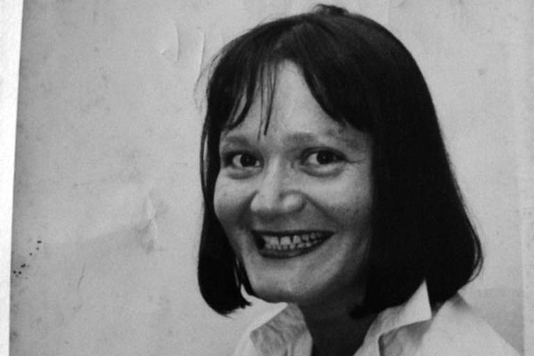 A escritora Hilda Machado, nos anos 1970