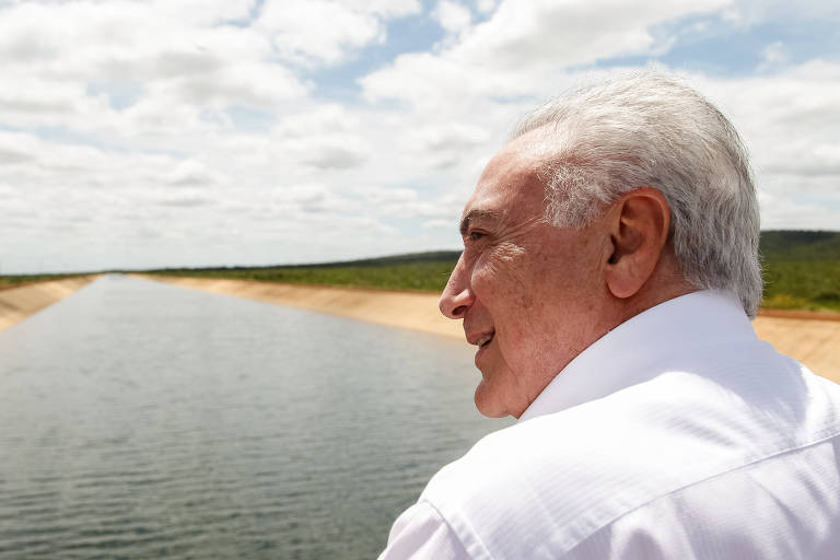 O presidente Michel Temer, em  Xique-Xique (BA) na Bahia, onde inaugurou projeto de irrigação do Baixio-Irecê
