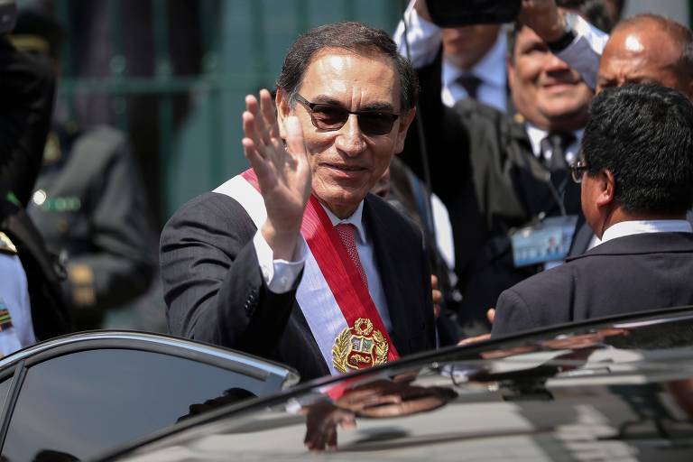Martin Vizcarra, novo presidente do Peru. Ele assumiu após a renúncia de Pedro Pablo Kuczynski