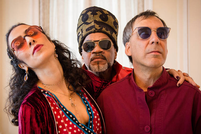 Os Tribalistas, composto por Carlinhos Brown, Marisa Monte e Arnaldo Antunes