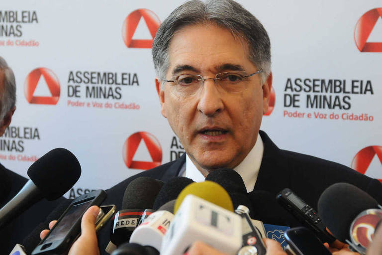 O governador de Minas Gerais, Fernando Pimentel (PT), em entrevista coletiva