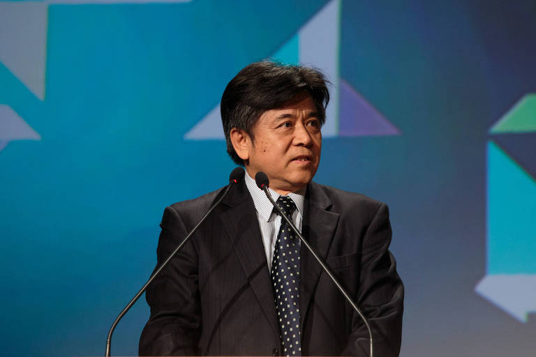 O embaixador da China no Brasil, Li Jinzhang, em evento em São Paulo em maio de 2017