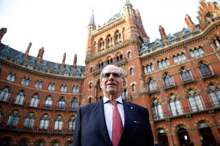Lawyer Richard McLaren poses for a portrait after delivering a report for the World Anti-Doping Agency (WADA), in London