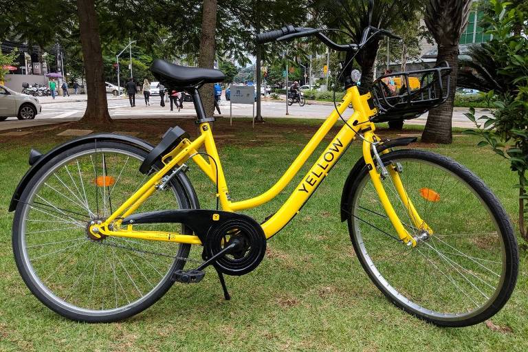 Para evitar roubos, bicicleta da Yellow não terá marchas e contará com GPS, pneu sem câmara de ar e selim antifurto