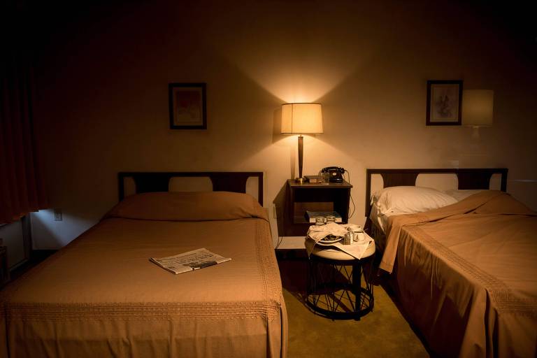Vista do quarto 306 do hotel Lorraine, onde Martin Luther King Jr. se hospedou antes de morrer em Memphis, no Tennessee