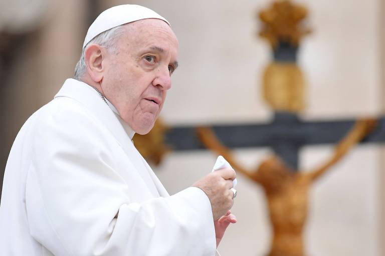 O papa Francisco durante audiência geral no Vaticano, nesta quarta-feira (4)
