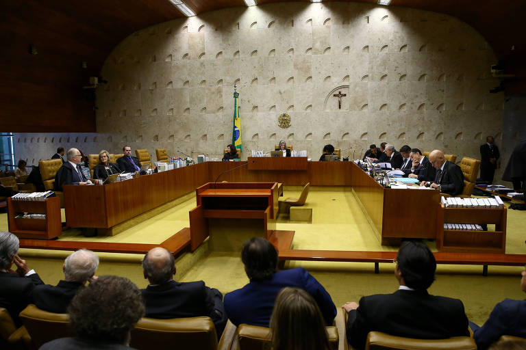 Plenário do STF (Supremo Tribunal Federal) durante sessão