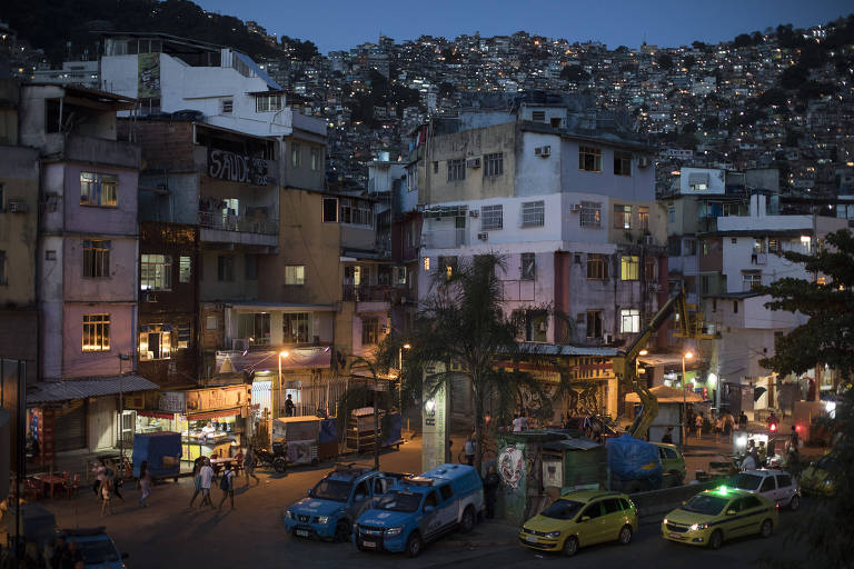 Imagem da favela da Rocinha, na zona sul do Rio, que tem sofrido com tiroteios nos últimos meses