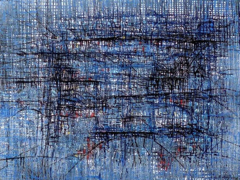 Obra 'Pintura Azul' de Antonio Bandeira de 1964