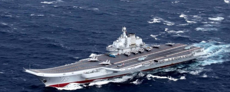 Reprodução/South China Morning Post
O porta-aviões chinês Liaoning
