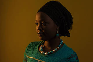 Hauwa Ntakai at the American University of Nigeria in Yola, Nigeria.
