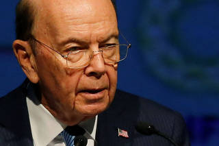 U.S. Commerce Secretary Wilbur Ross  delivers a speech during the Americas Business Summit in Lima