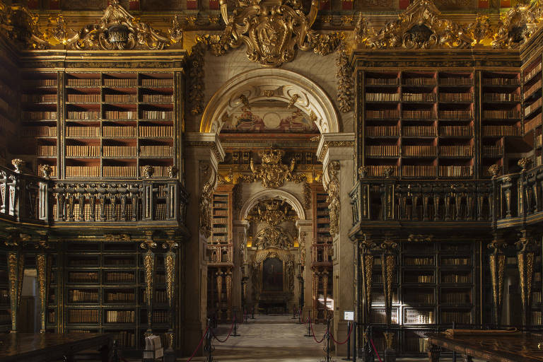 Biblioteca Joanina na Universidade de Coimbra, em Portugal